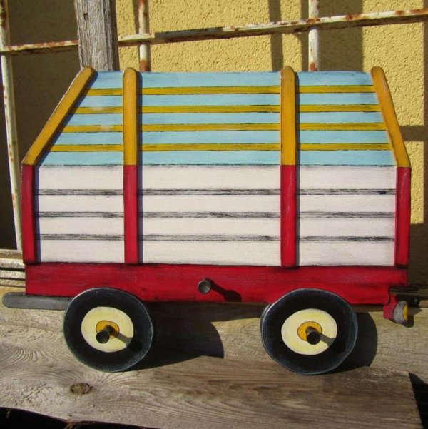 KinderGarderobe * Traktor mit Dach * rot - Image 2