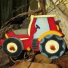 KinderGarderobe * Traktor mit Dach * rot