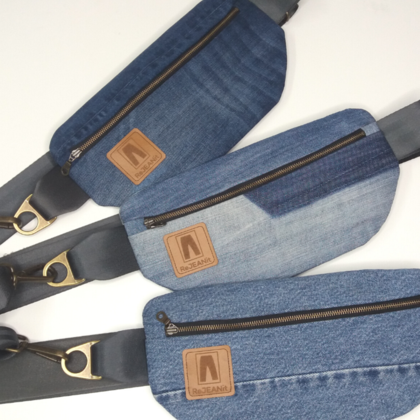 Bauchtasche aus recycelten Jeans