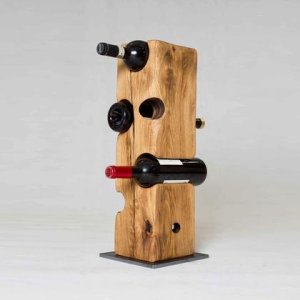 Weinständer „HORST“  Vollholz – Eiche – geölt – handmade – Einzelstück
