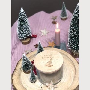 Vorratsglas „Frohe Weihnachten mit Tannenbaum“