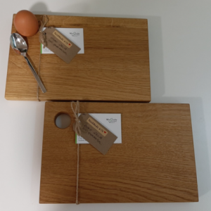 Frühstücksbrett mit Eierhalter 28×18