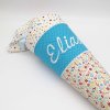 Schultüte "Buchstaben Dreiecke blau" 70 cm - Image 2