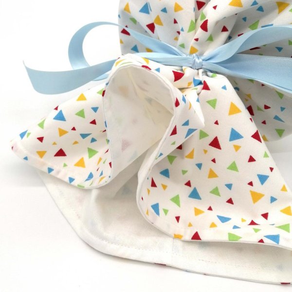 Schultüte "Buchstaben Dreiecke blau" 70 cm - Image 3