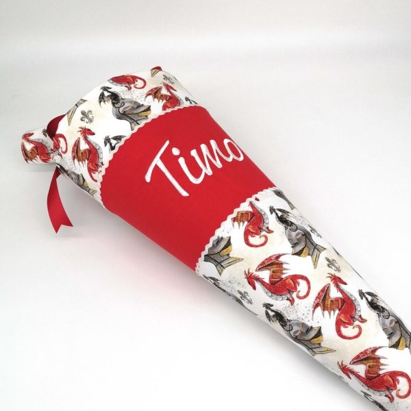 Schultüte "Ritter Drachen" 35 cm Kindergartentüte Geschwistertüte - Image 2