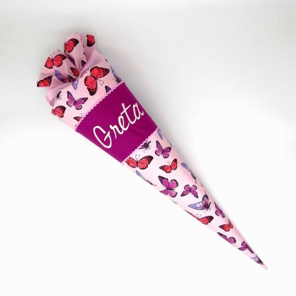 Schultüte "Schmetterlinge groß" 35 cm Kindergartentüte Geschwistertüte
