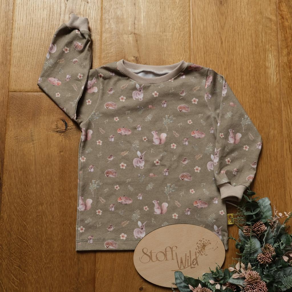 Langarm-Shirt "Autumn Love grün" Gr. 86