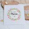Grusskarte zum Muttertag - "Die beste Mama!" - hellrosa