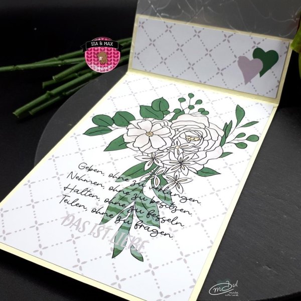 Klappkarte / Grußkarte "zur Hochzeit" - Image 4
