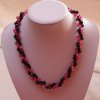 Schmuckset handgefädelt aus schwarzen und rosa Glasperlen - Image 3