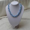 Schmuckset aus türkisen Wachsperlen und blauen Feuerperlen - Image 2