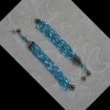 Collier mit Tuchring und Quastenohrringen in türkis - Image 4