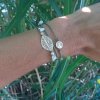 Wickelarmband Aventurin - Blatt silber - Image 3