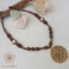 Makrameekette 'Lebensblume gold' - Image 2