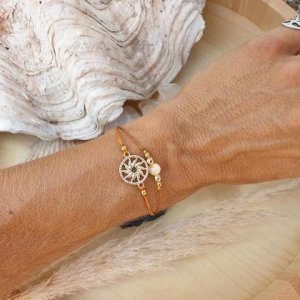 Doppelarmband Citrin – Sonne *gold