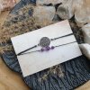 Amethyst- Bergkristall- Rosenquarz Dopppelarmband *BLUME DES LEBENS* - Image 4
