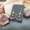Amethyst Creolen *BUTTERFLY silver - Image 4