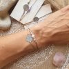Amethyst- Bergkristall- Rosenquarz Dopppelarmband *BLUME DES LEBENS* - Image 2