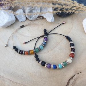 CHAKRA LAVASTEIN Armband *SPARKLE* 6mm