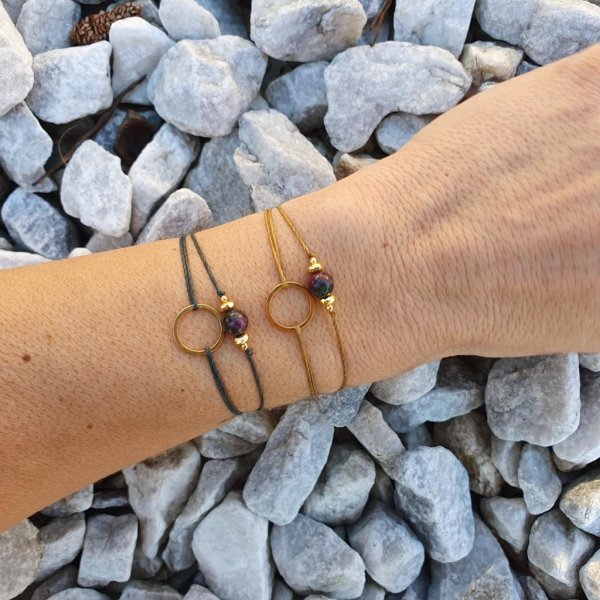 Doppelarmband *CIRCLE RUBINZOISIT 18k vergoldet - Image 3