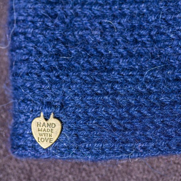 Alpaka Stirnband Twist dunkelblau - Image 3