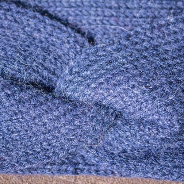 Alpaka Stirnband Twist dunkelblau - Image 2