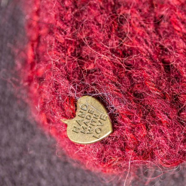 Alpaka Kittyhat weinrot - Image 3