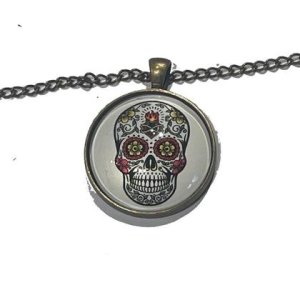 Kette – Sugar Skull – Brennendes Herz