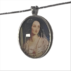 Kette – Portrait mit Perlenkette