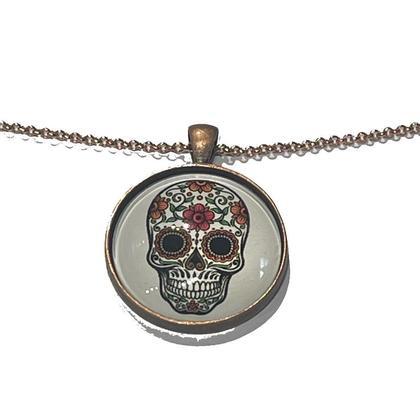 Kette - Sugar Skull - Rose
